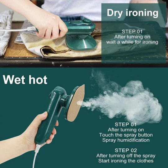 Micro Steam Iron Portable Handheld Household Ironing Machine - Steamer