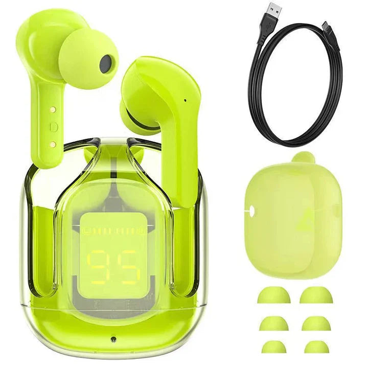 Air31 Earbuds Wireless Crystal Transparent Body