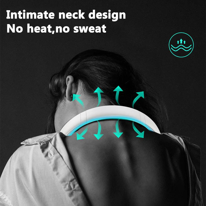 Rechargeable Portable Hanging Neck Fan (Imported)