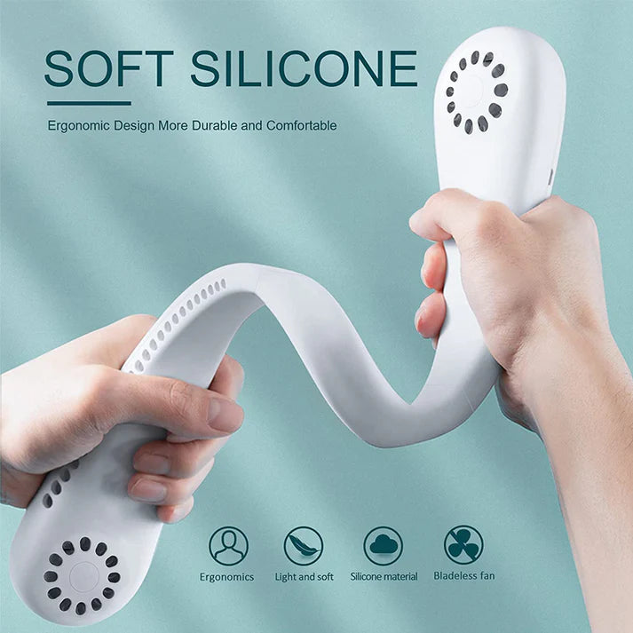 Rechargeable Portable Hanging Neck Fan (Imported)