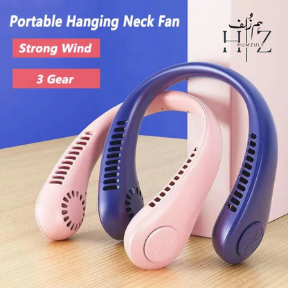 Rechargeable Portable Hanging Neck Fan (Imported)