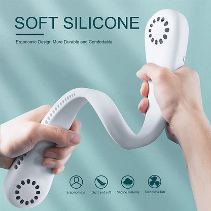 Rechargeable Portable Hanging Neck Fan (Imported)