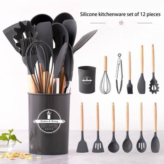 Silicone Kitchen Ware Set 12 pcs