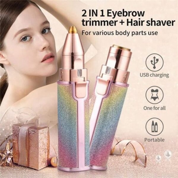 2 in 1 Eyebrows Trimmer & Shaver