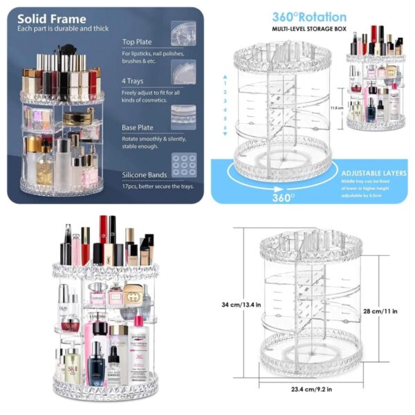 Solid Cosmetics Organizer Shelf